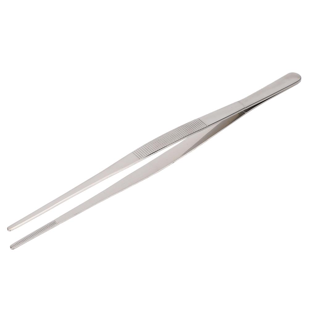 Pinzetta da Cucina in Acciaio Inossidabile Clip per Alimenti con Punta Seghettata Strumento da Cucina per Uso Domestico Argento