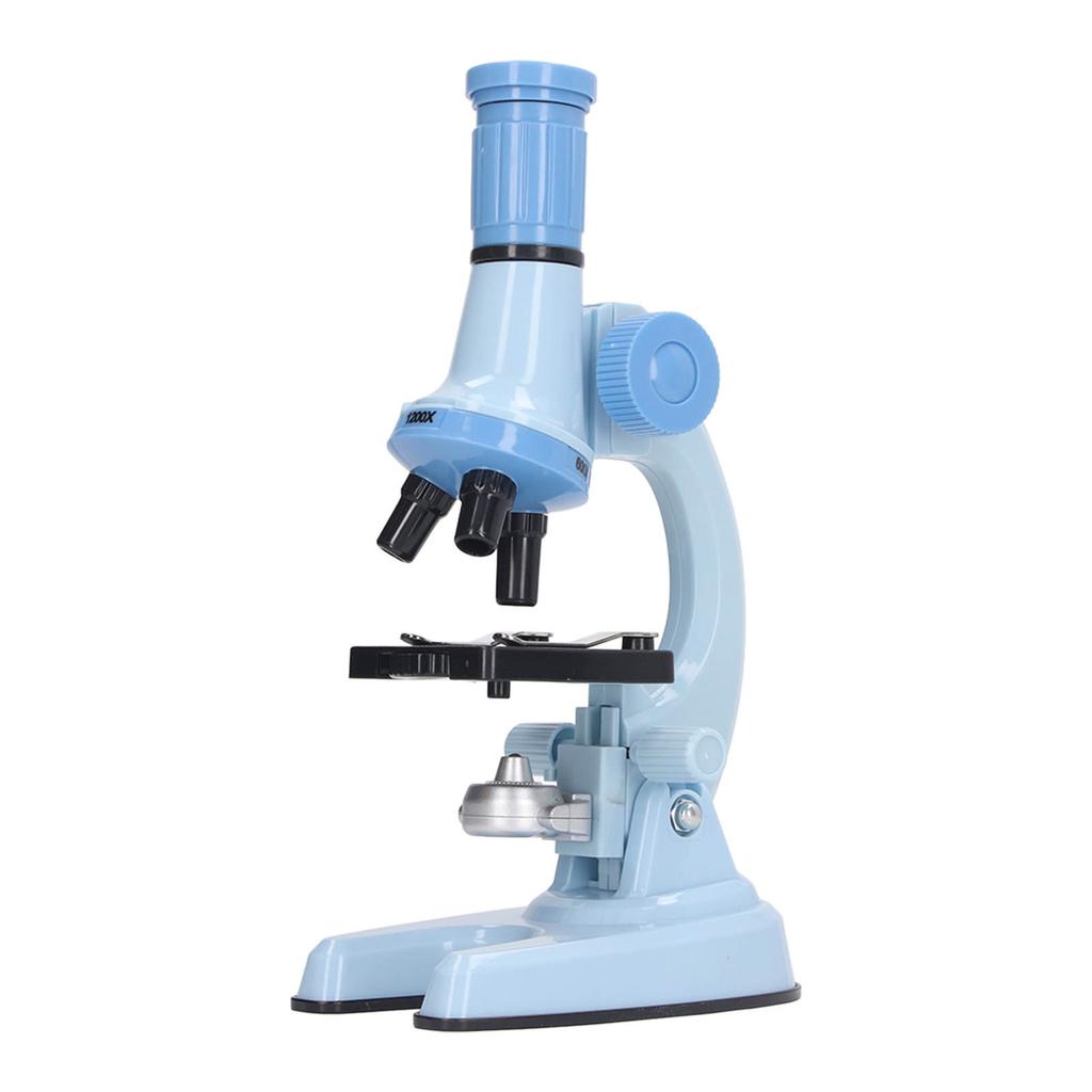 Microscope Toy Educational Biological Laboratory Tool Microscope Toy for Children Kids Blue