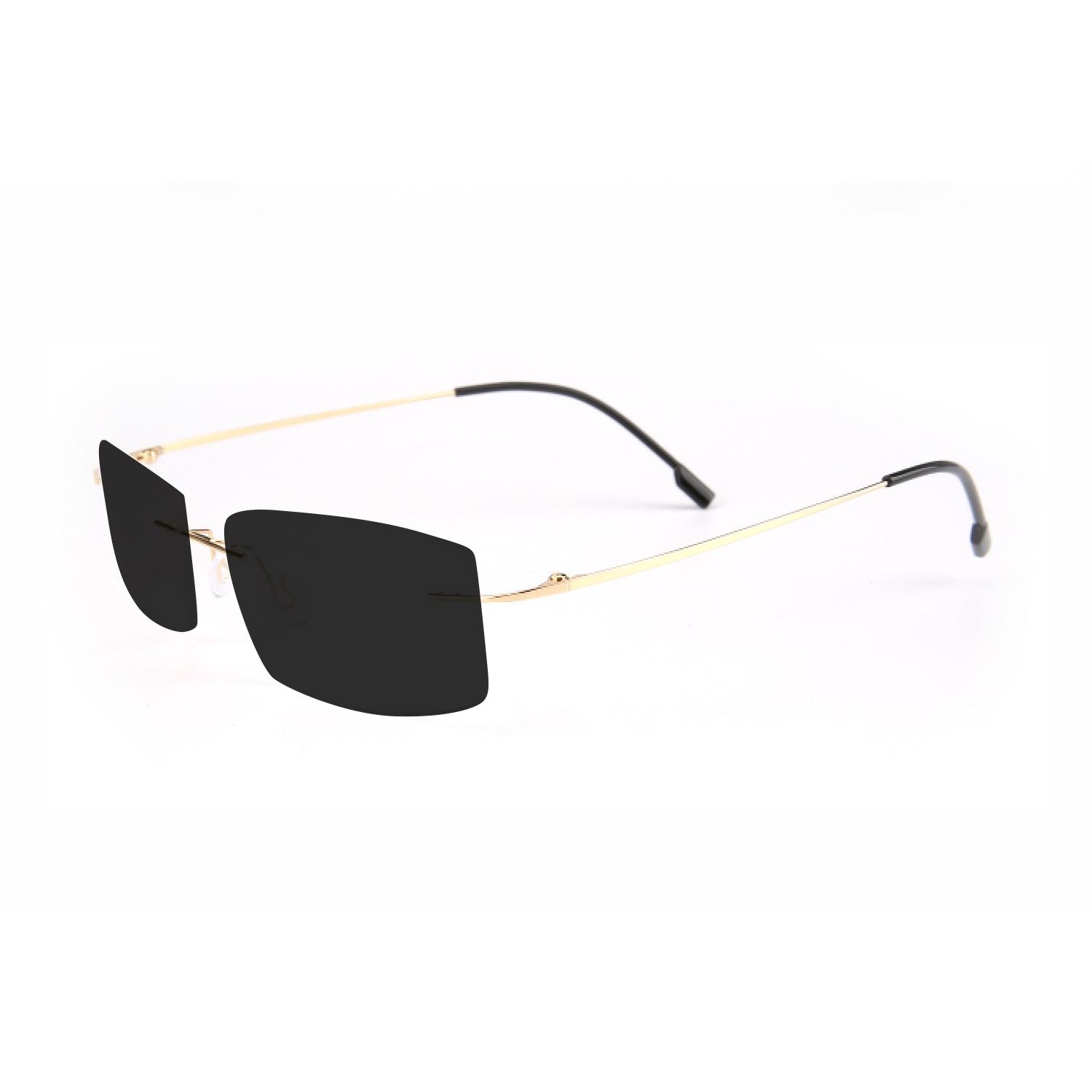

Color Changing Nearsighted Goggles Trendy Super Light Frameless Nearsighted Eyeglasses Finished Optical Eyeglasses Power 0 Up To -6.00 Myopia-4.50