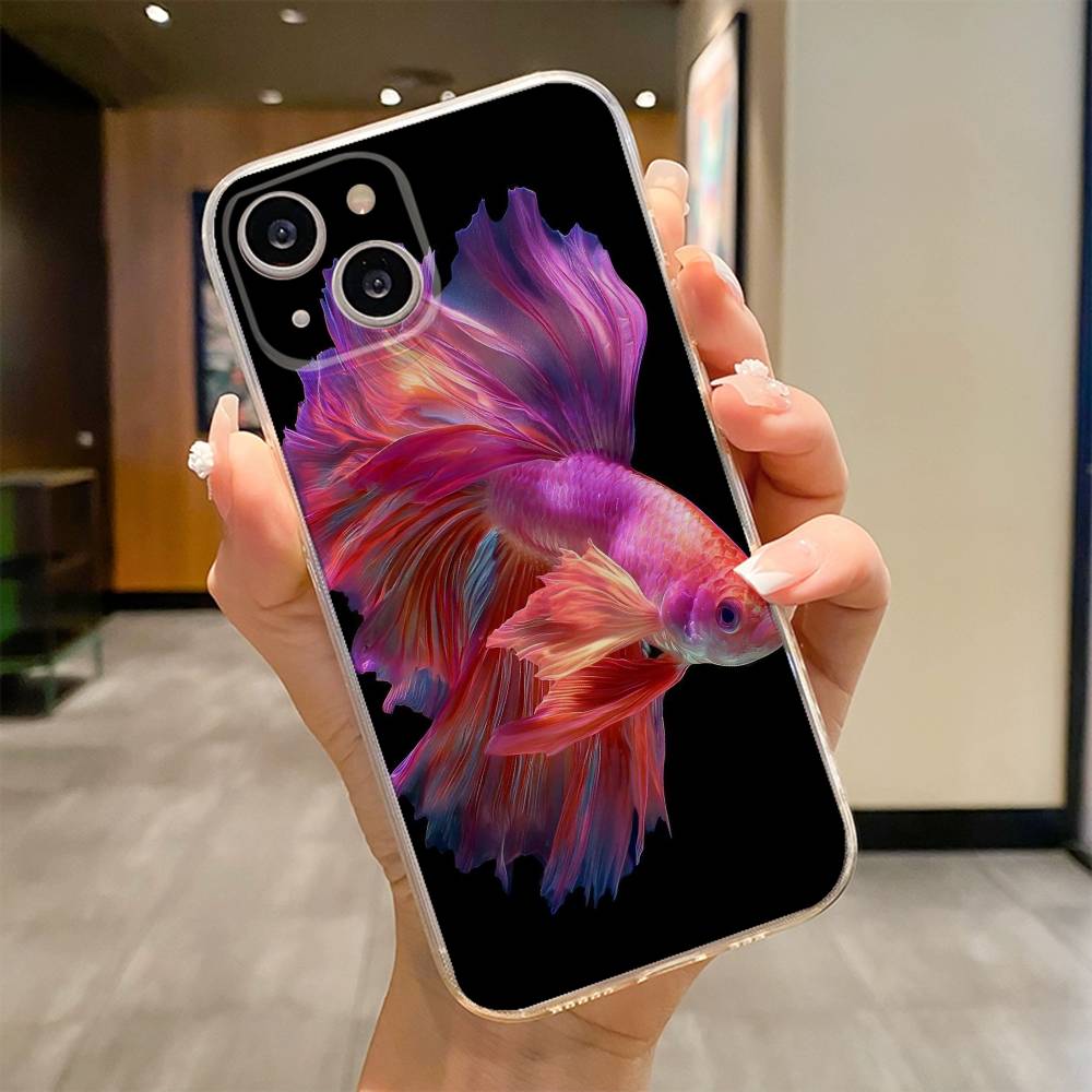 Fishes Case Phone Case For iPhone 17 16e 16 15 14 13 12 11mini Pro Max X XR XSMAX 8 7 Air Plus Soft Cover