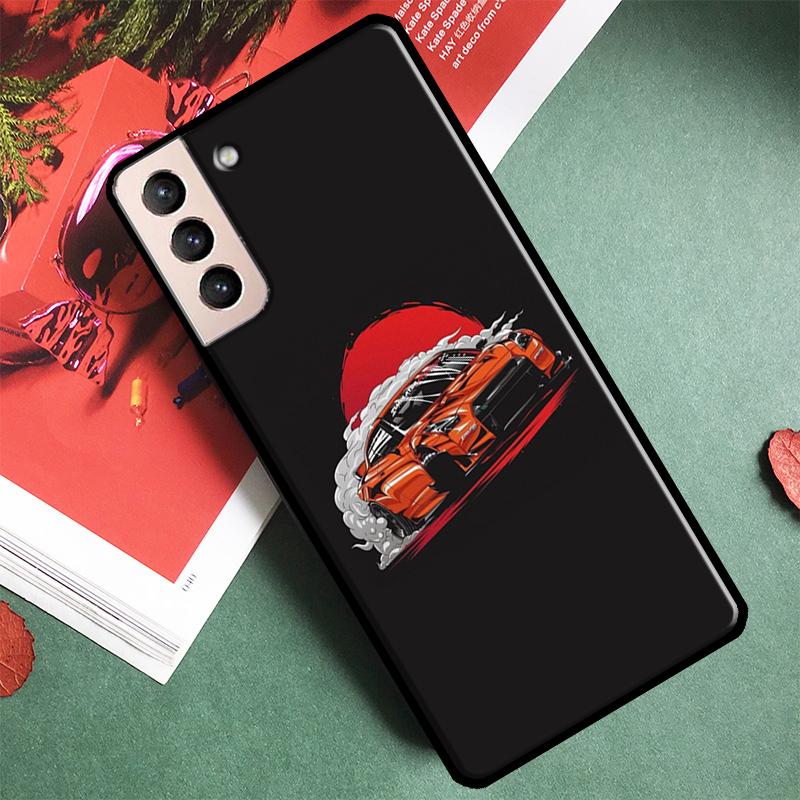 Japan JDM Car Phone Case For Samsung Galaxy S24 Ultra S9 S10 S20 S21 S22 S23 S25 Plus S24 FE Back Cover