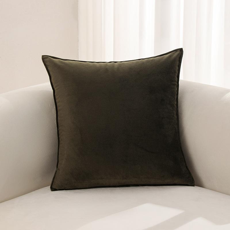 New Solid Color Dutch Velvet Edged Pillowcase Color Combination Sofa Cushion Pillowcase
