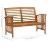 3 Piece Garden Lounge Set Solid Acacia Wood