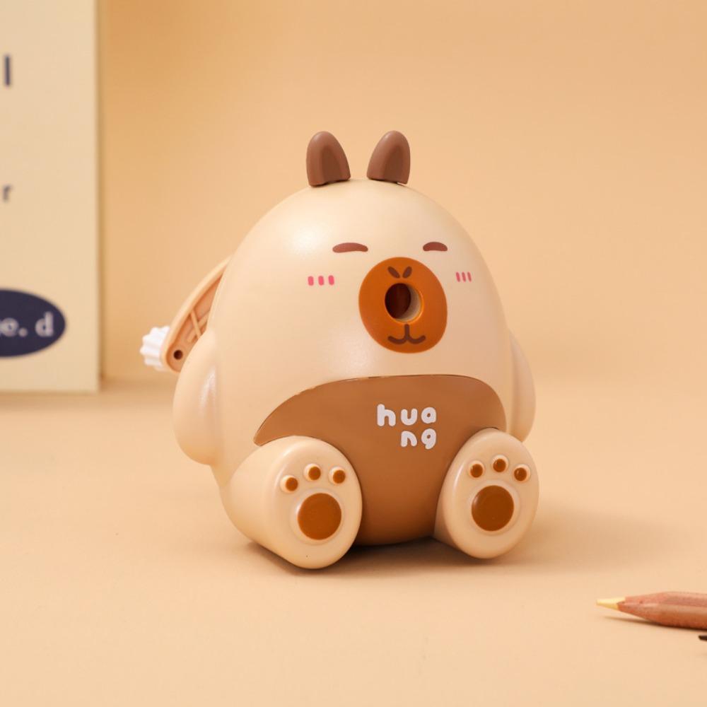 

Plastic Pencil Sharpening Tool Capybara Desktop Pencil Sharpener Pencil Sharpener Students колір темно кави