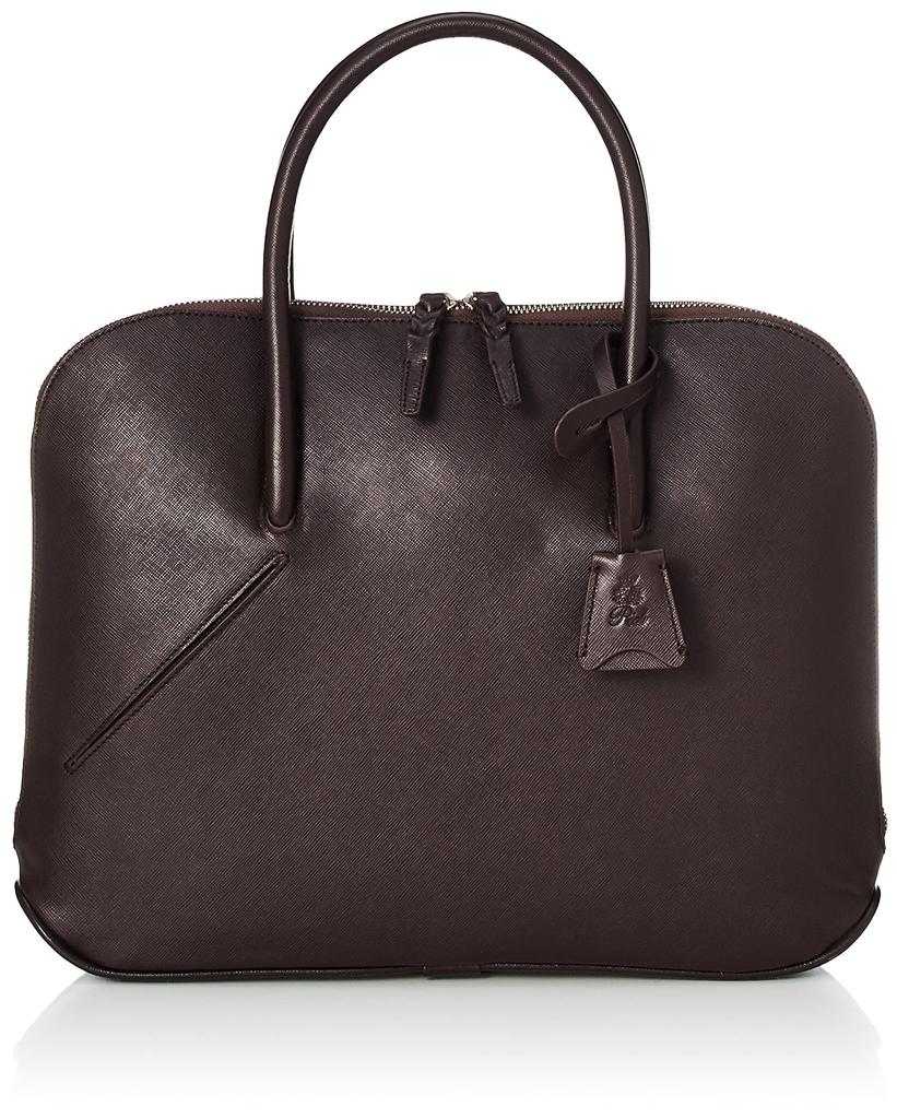P.I.D. Selva PAP104 Compact Tote Bag, Genuine Leather, Chocolate