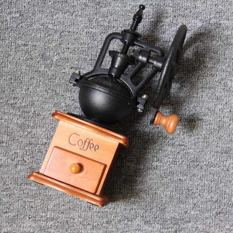 Retro Ferris Wheel Metal Hand-Crank Coffee Grinder Machine for Grinding Coffee Beans