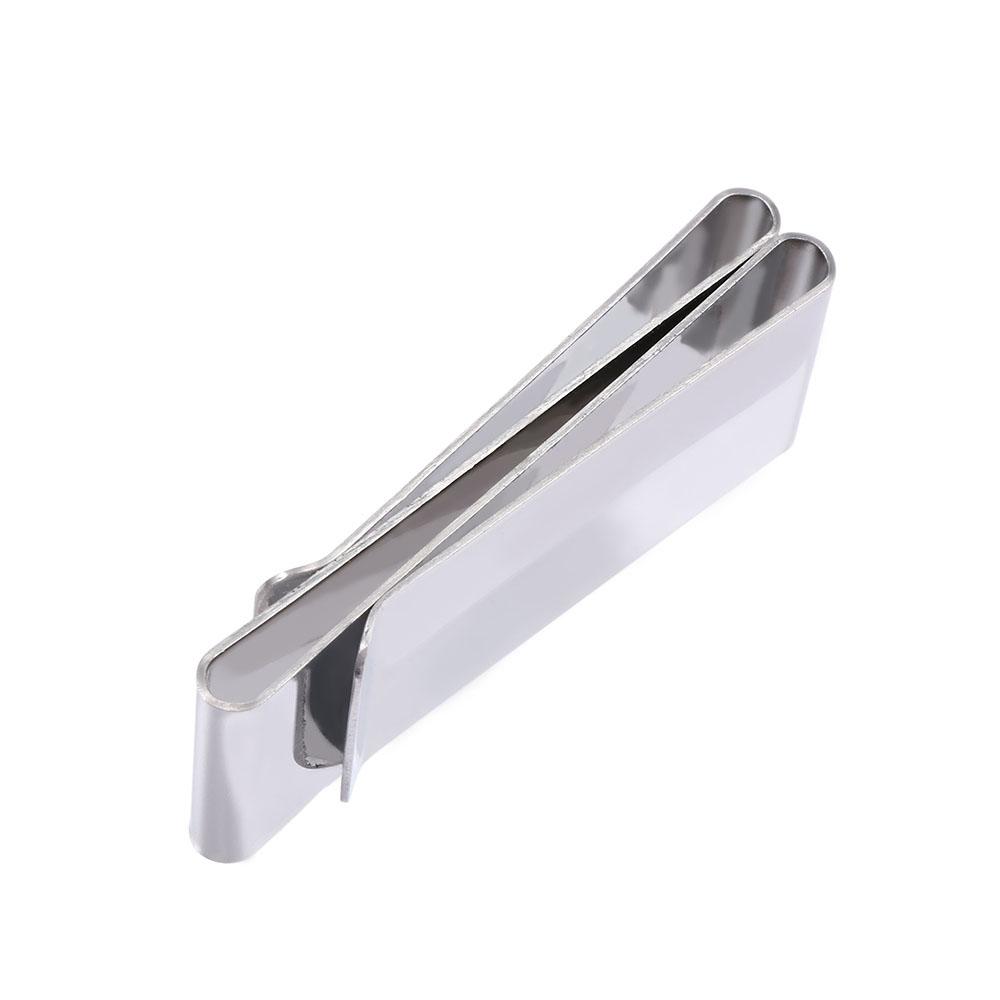 Wallet Pocket Silver Bill Metal Dollar Man's Card Clamp Credit Cards Holder Money Clips