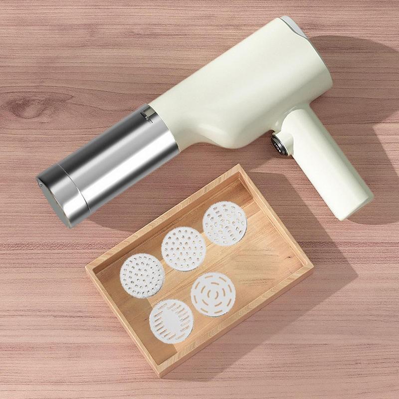 Handheld Electric Noodle Machine Electric Noodle Press Automatic Pasta Maker Machine Cordless Pasta Maker Dough Press 5 Moulds