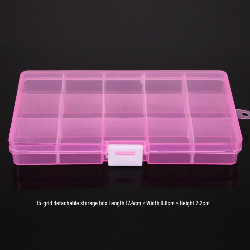 Multi-Size Transparent DIY Jewelry Storage Box Set