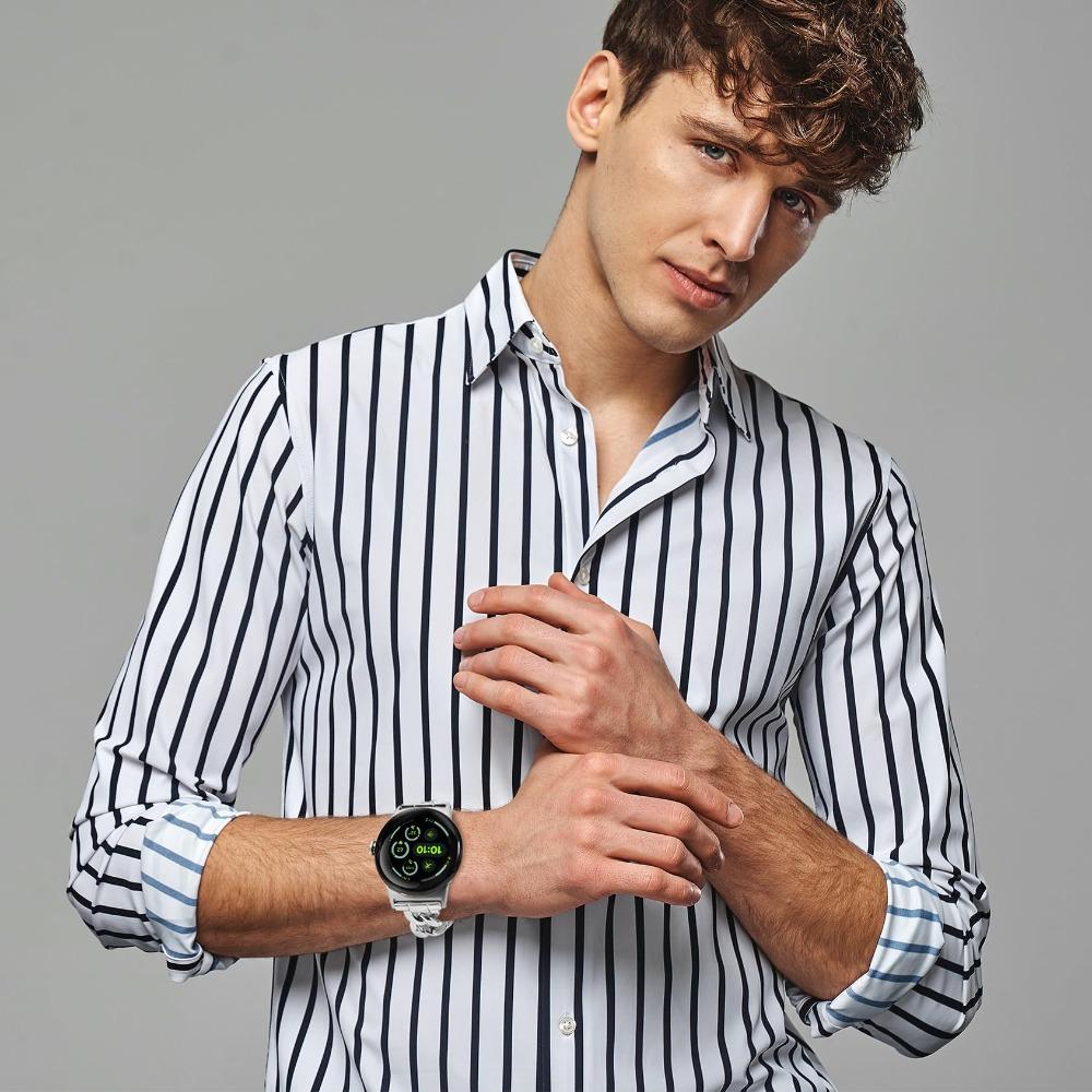 Stylový řetízkový nerezový pásek pro Google Pixel Watch 3 4 45mm Kovový řetízkový nastavitelný náramek Řemínek na hodinky Pro Google Pixel Watch 1 2 3 4 41mm