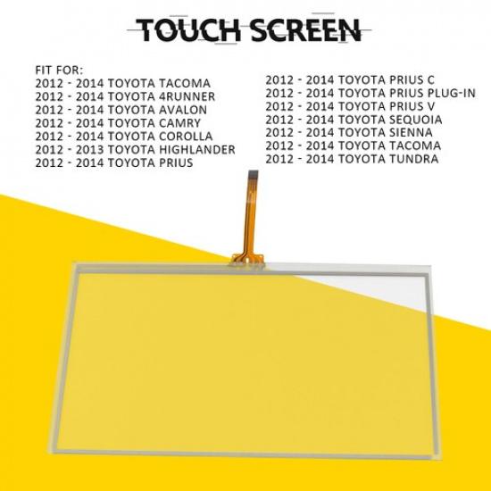 

NEW Touch screen Glass Radio Digitizer For Camry TOYOTA 2012-2014 6.1 8-pin EXV