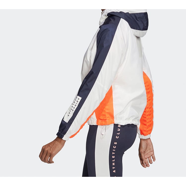 adidas Jackets Women's White Hooded Moderate FI6732