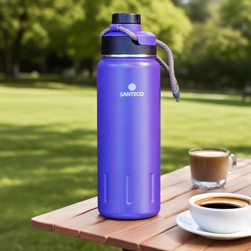 HAERS SANTECO Men s Insulated Stainless Steel Sports Water Bottle