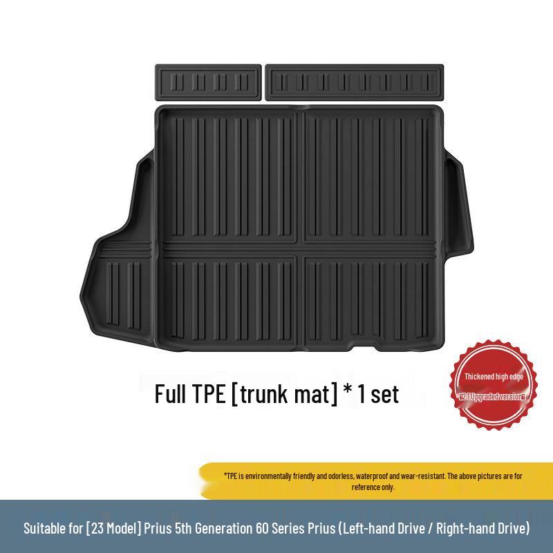 Eco-Friendly TPE Floor Mats for 2023 Right-Hand Drive Toyota Prius 5th Gen 60 Series