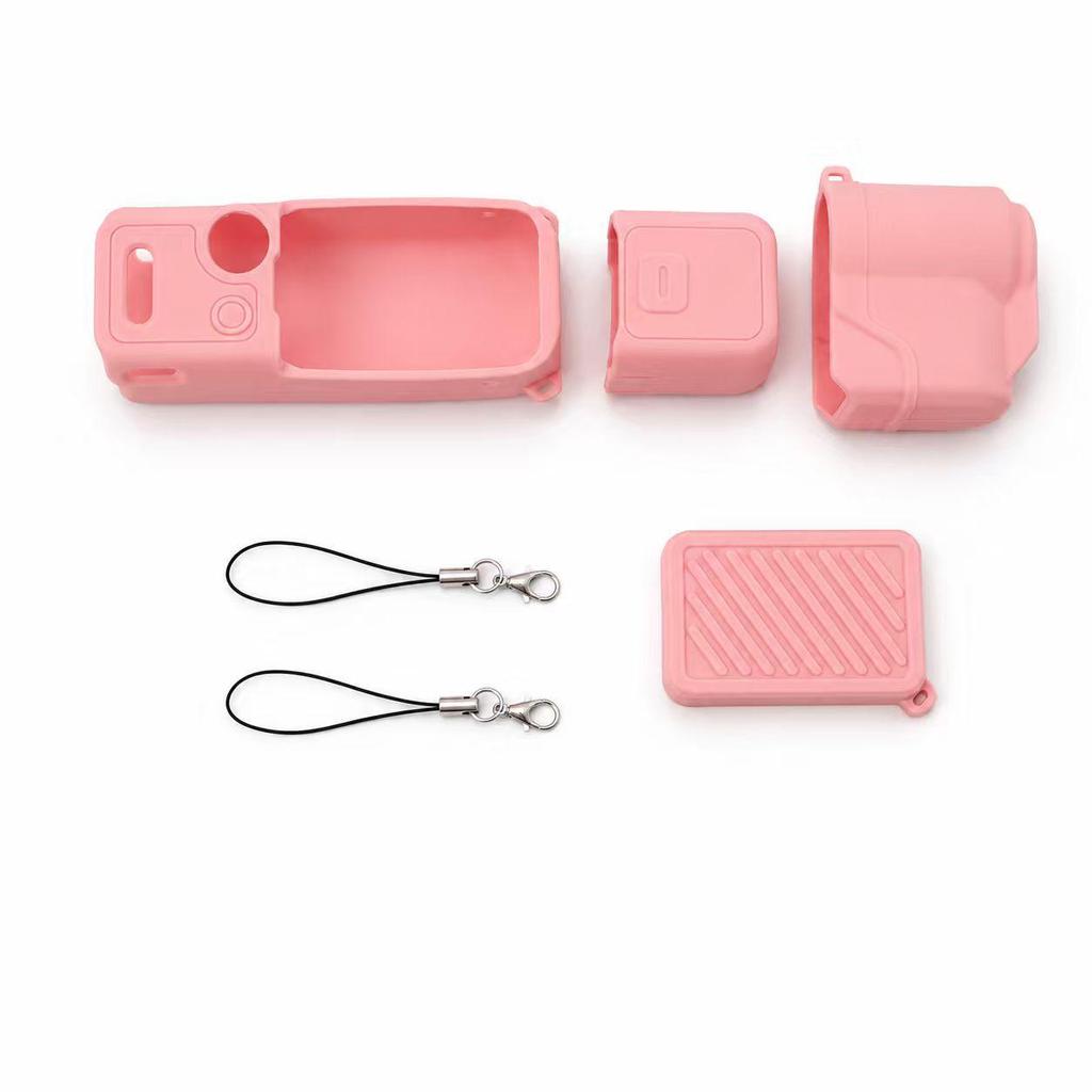 DJI Pocket 3 Pink Anti-Scratch Silicone Protective Case for Osmo Camera