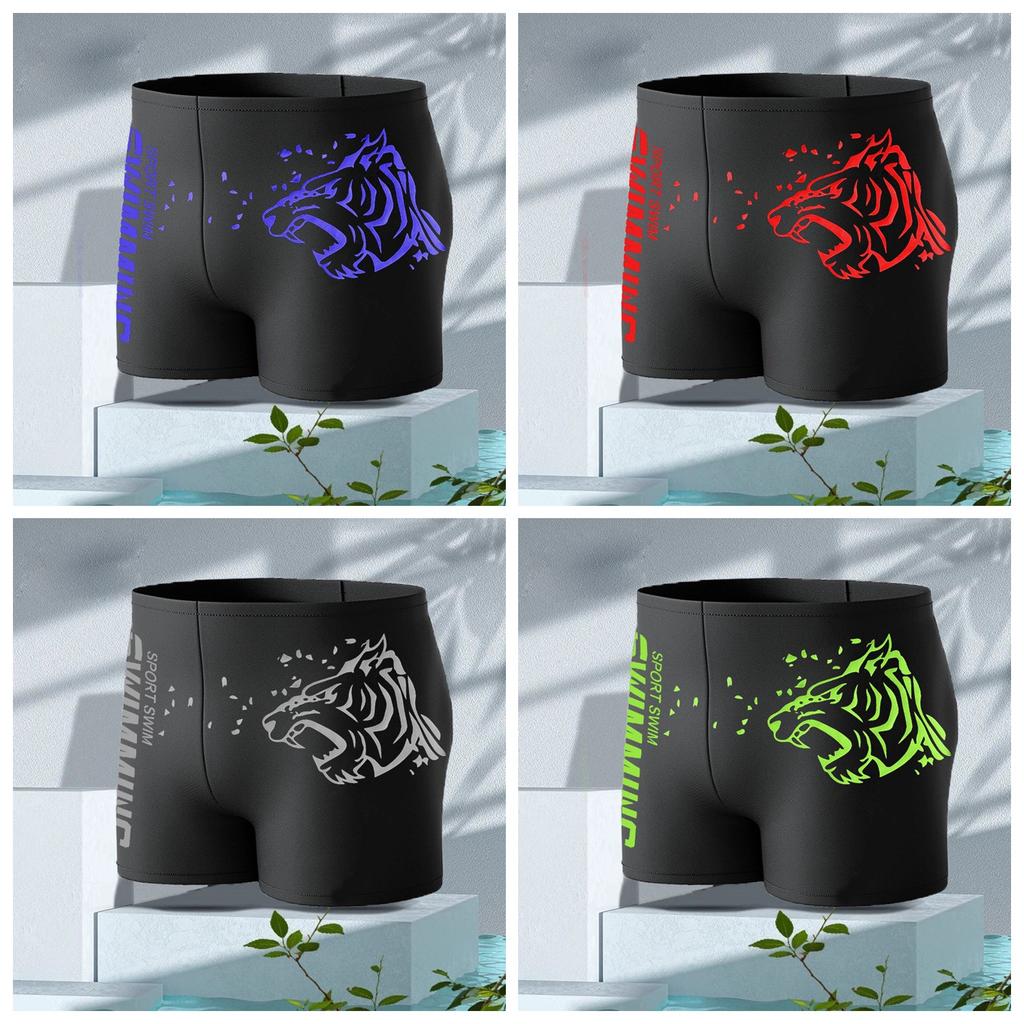 Men's Quick-Dry Nylon Swim Trunks - Simple Fashion Hot Spring Swimwear