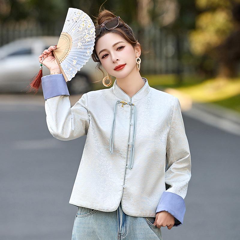 

2025 Women s Round Neck Jacquard Jacket - RX9199 XL 130-140 jin