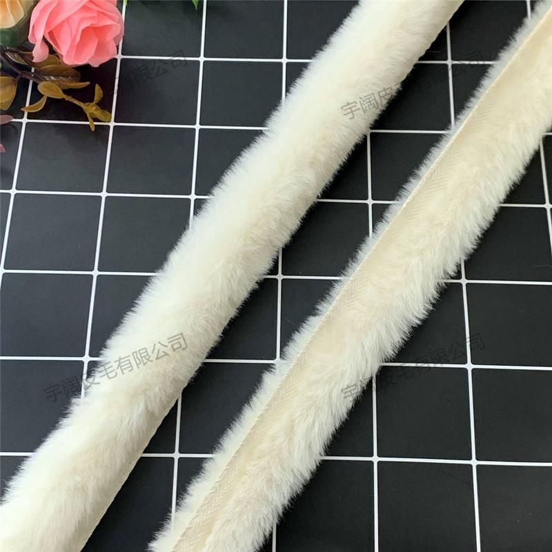 Handmade Imitation Otter Fur Trim for Hanfu Cloak and Apparel Accessories