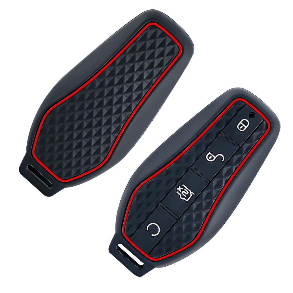 Silikon Auto Fernbedienung Schlüsselhülle Halter Kette Schlüsseletui für BYD Atto 3 Han EV Dolphin Song PRO Max Tang DM Yuan Dolphin E2 Qin PLUS