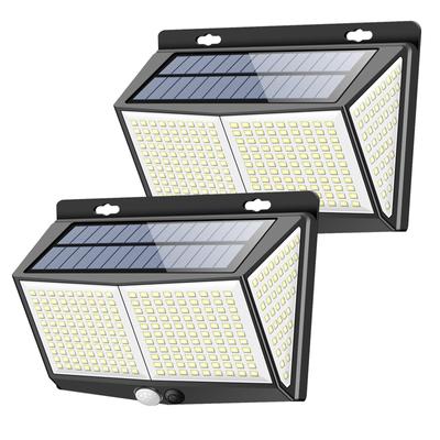 Sensor 288 LED Solar 3 Intelligente Modi 4 Seite Menschlich Außen Solarenergie Sicherheit Automatisch Kommt mit Geeignet für Wand Garten Parkplatz Leistung Set von