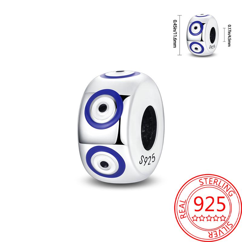 Mysterious Copper Love Evil Eyes Celtic Knot Palm Pendant Beads Safety Clip Fit Brand Bracelet Premium Gift Diy