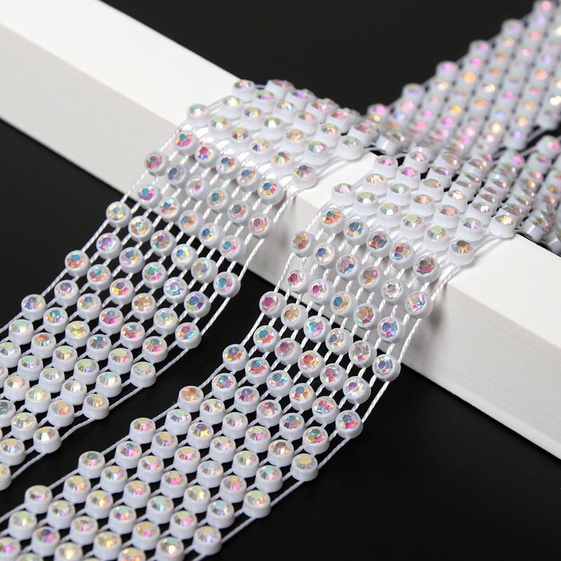 

Европейский и американский галстук-сетка со стразами - Модный аксессуар для ночного клуба с пайетками, 130 см