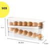 NYANDELMO Automatic Rolling Egg Case, Refrigerator Storage Egg Holder, Egg Storage Case, ND-0144-R10