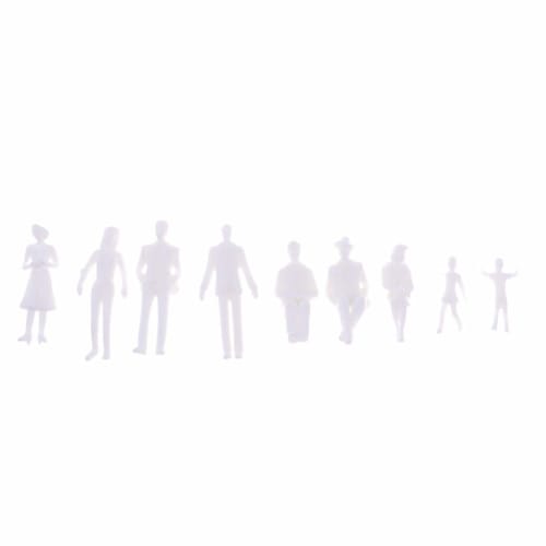 F Fityle Approximately 100 People Models, Human Figures, Unpainted, for Railway Model Layouts, 2 Choices - 1:30