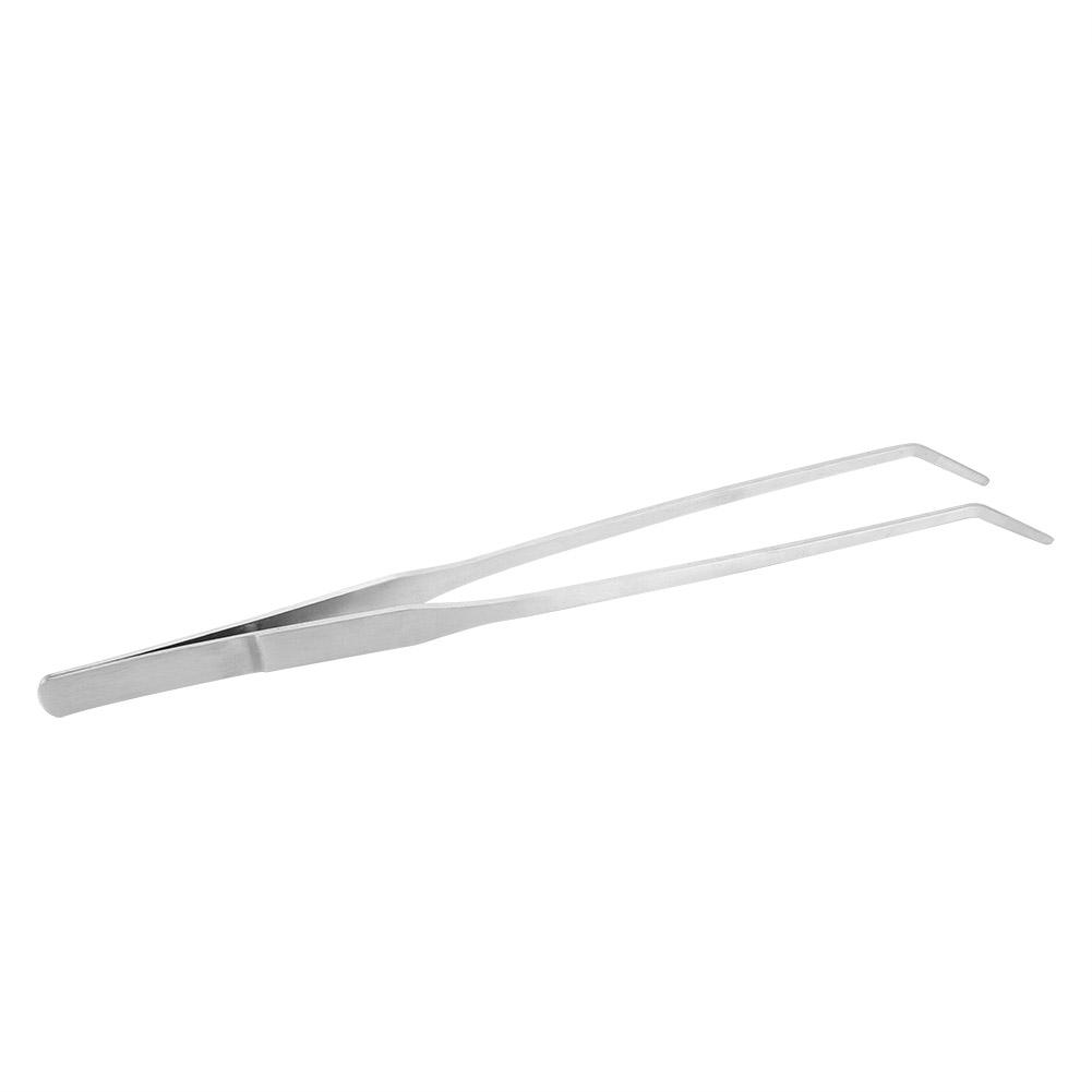 Stainless Steel Aquarium Water Plants Fish Tweezers Aquascaping Tool(27cm Straight Head)