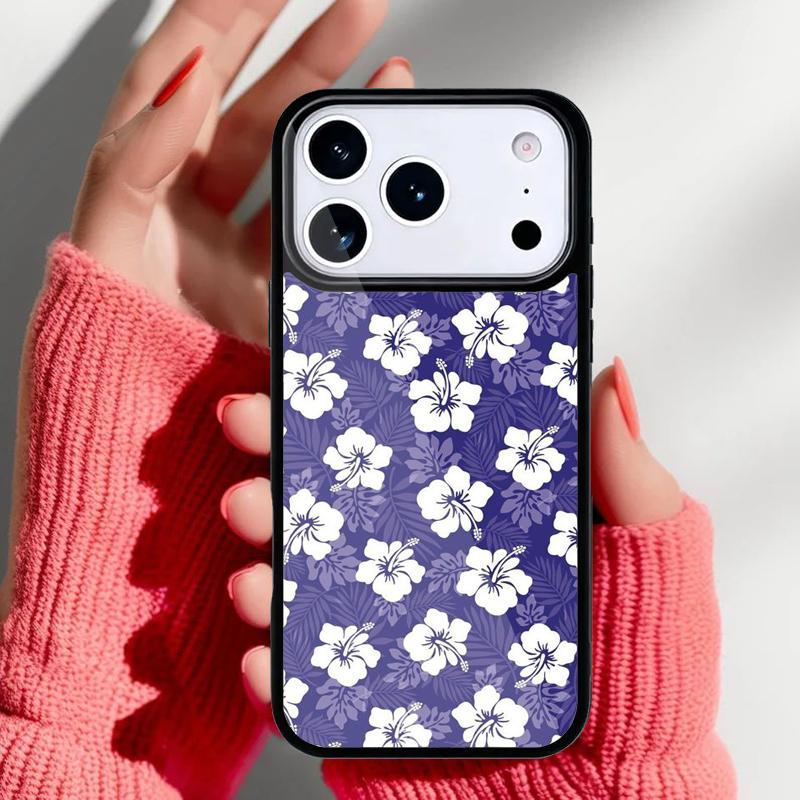 Tropical aloha Hibiscus Pattern Phone Case for iPhone 17 Air 16e 15 14 13 Pro Max Back Cover for 12 11 Pro Coque