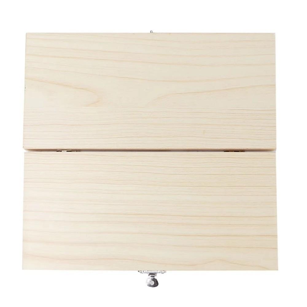 Wooden Specimens Slide Box Metal Buckle 25/50/100pcs Slide Storage Box Case Biology Glass Prepared Microscope Slide Box
