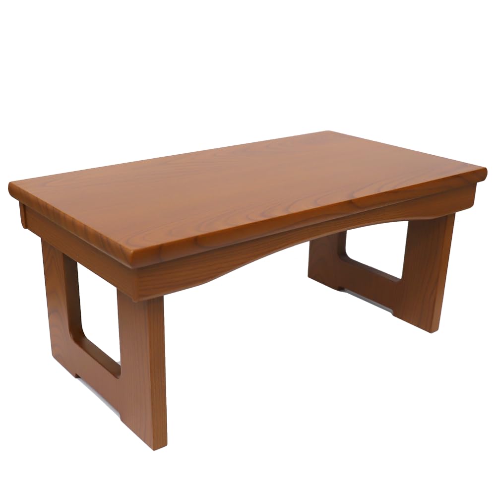 [Edo Souyou] Outlet Product: Folding Zelkova-Style Offering Table, Buddhist Altar Table, Flower Stand, Display Stand, Simple Modern Design (20-inch,