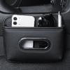 Car PU Leather Tissue Holder Space Saving Soft Organizer Console Napkin Case Organizer For Family Home Cars Vehicles Interior