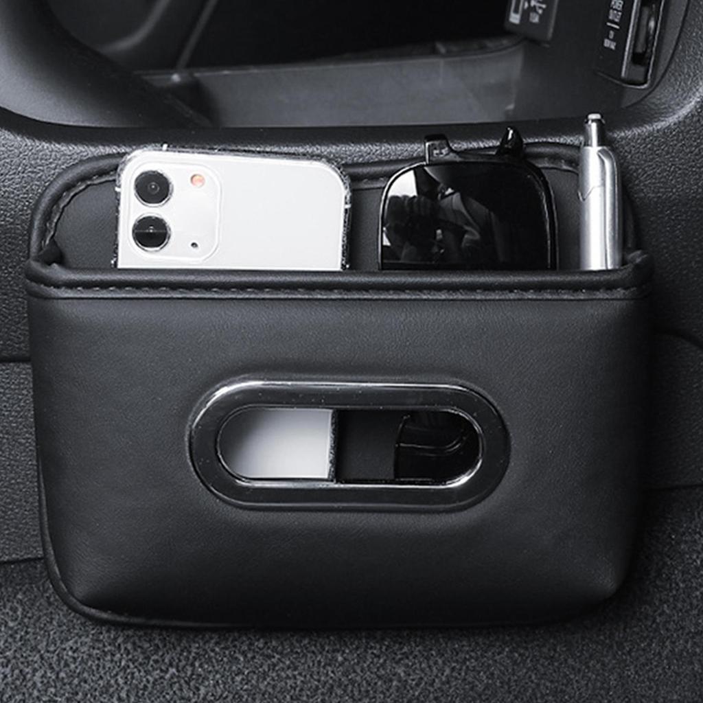 Car PU Leather Tissue Holder Space Saving Soft Organizer Console Napkin Case Organizer For Family Home Cars Vehicles Interior
