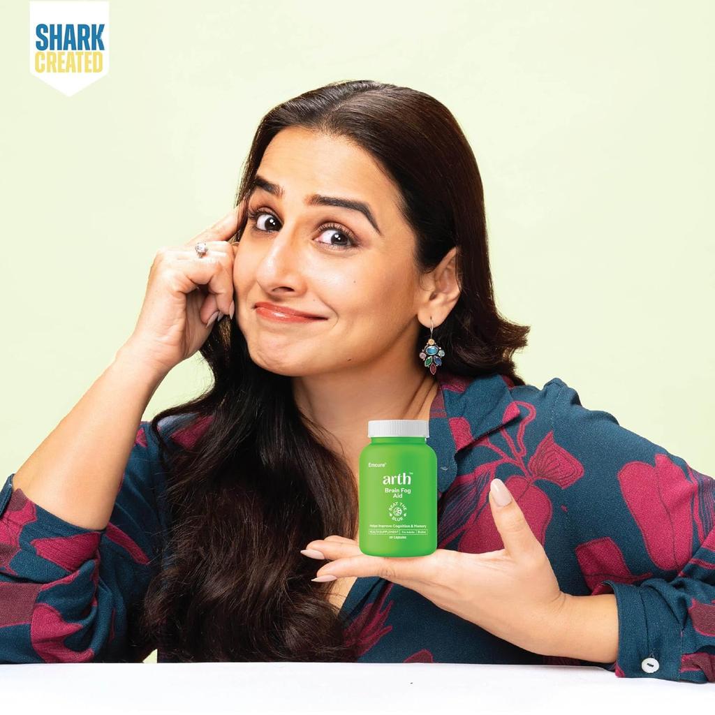 Arth Brahmi Capsules by Emcure | 30 Veg Capsules for Memory, Focus & Mental Clarity Support