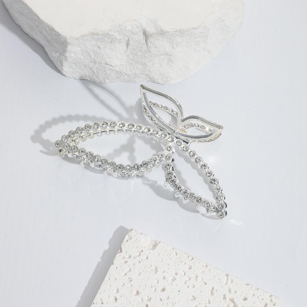 Korean Style Elegant Metal Hair Claw Clip for Women - Shark Claw Design