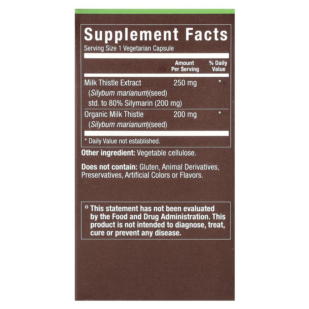 Milk Thistle, Veggie Capsules 90