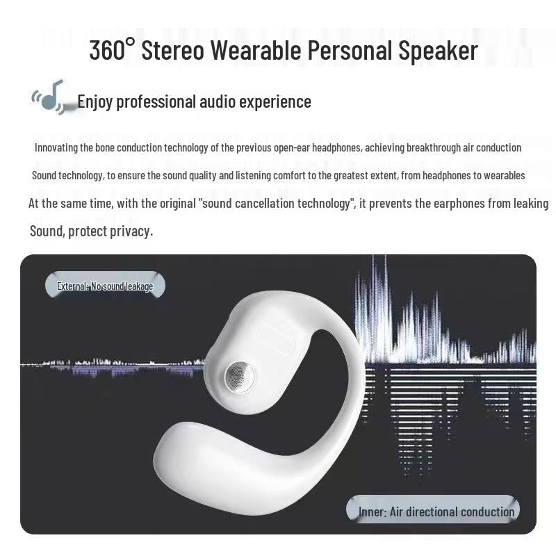 OWS Bluetooth Earphones: Noise-Canceling Ear-Hook Design, HD Calls, Ultra-Long Battery Life, Fast Charging