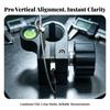 Secure Pole Clamp with Bubble Level Built-in Spirit Portable