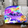 Little Pony (18) Customize Text Blanket Throw Customizable Blanket Soft Warm Cozy Versatile for Sofa Seaside Bedding Office for All Occasions