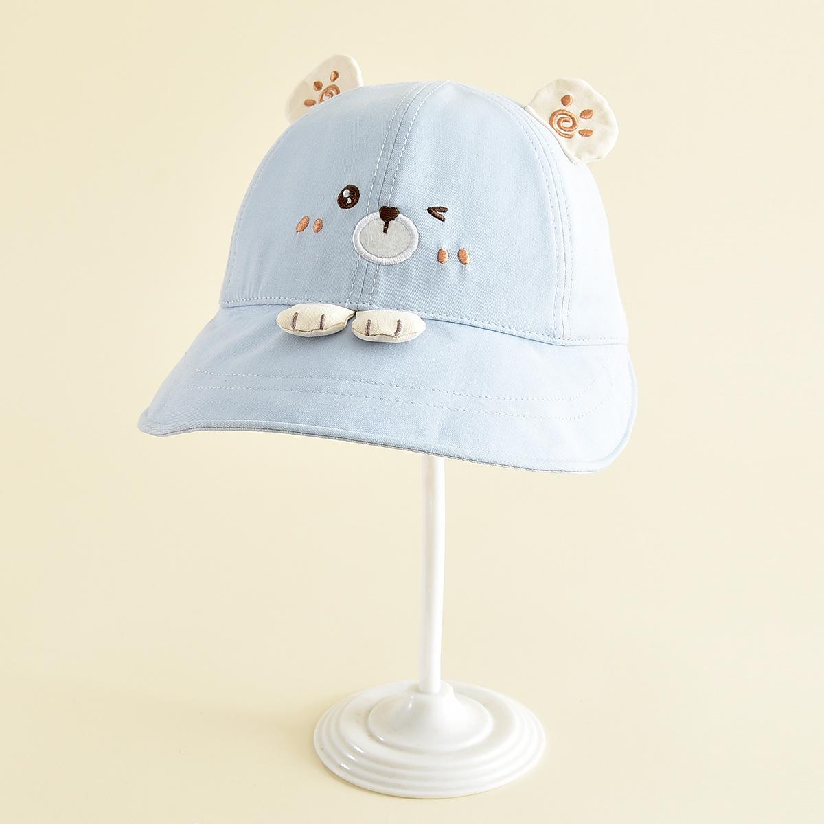

Kids Cartoon Wide Brim Sun Hat – Cute Spring & Summer Bucket Hat for Boys and Girls Circumference 46-48 cm светло-синий