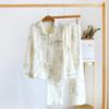 Women's Pure Cotton Long-Sleeve Pajama Set - Sweet Forest Style for Spring and Autumn
