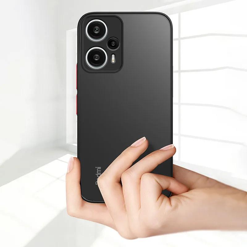 Matte Silicone Soft Case For Xiaomi Redmi 13C 12C 10 10A 10C 9 9A 9C 9T 8 8A Cover Luxury Hybrid Hard PC Back Bumper Shell Coque