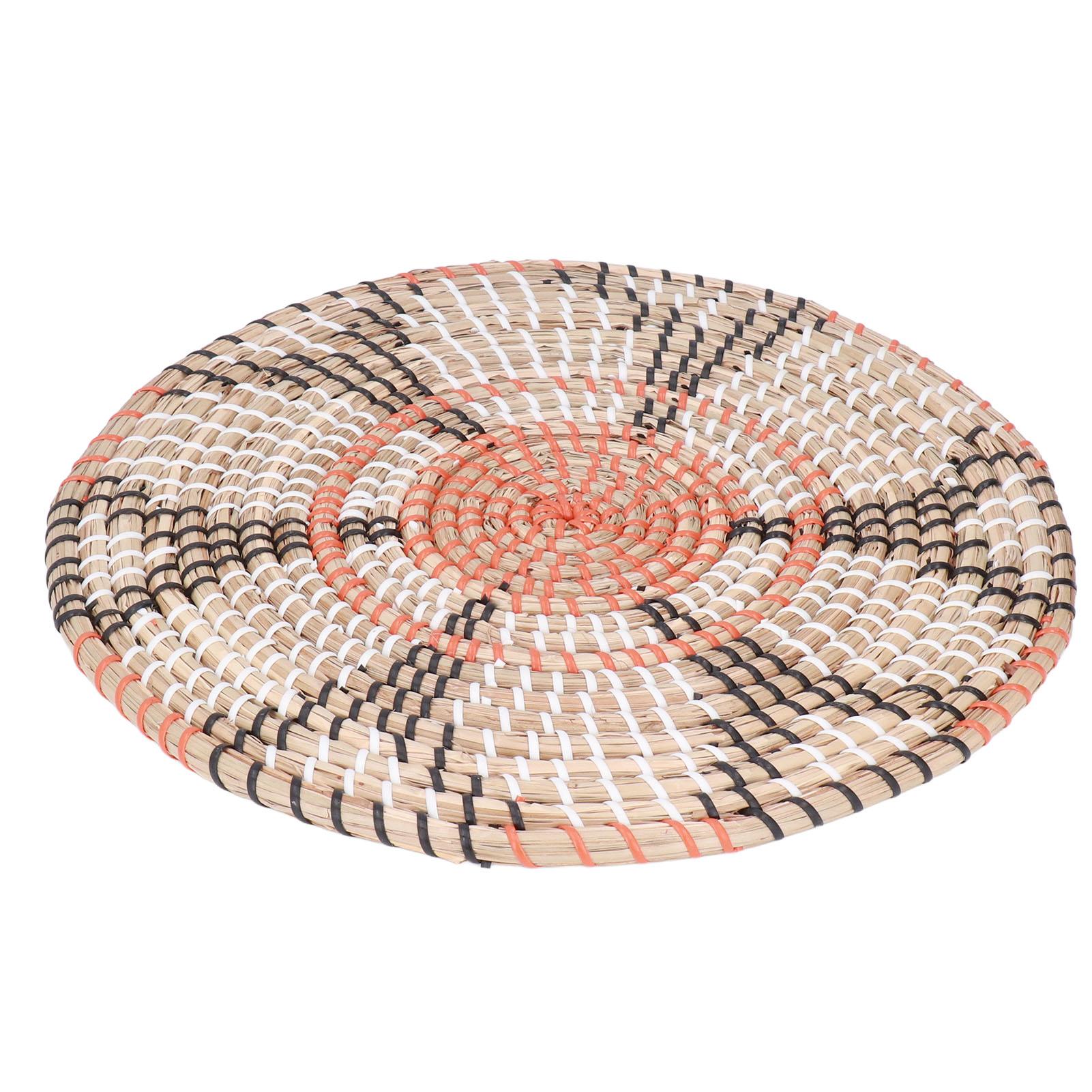 

Insulation Pad Nordic Straw Woven Placemats Heat Insulation Pads Homestay Wall Decoration
