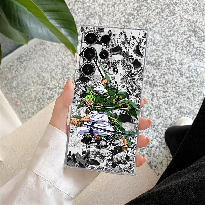 Comics One Pieces Anime S26 Ultra Case Coque For Samsung Galaxy S25 S26 S24 S23 Ultra S22 S20 Plus S21 FE A57 Clear Phone Cover