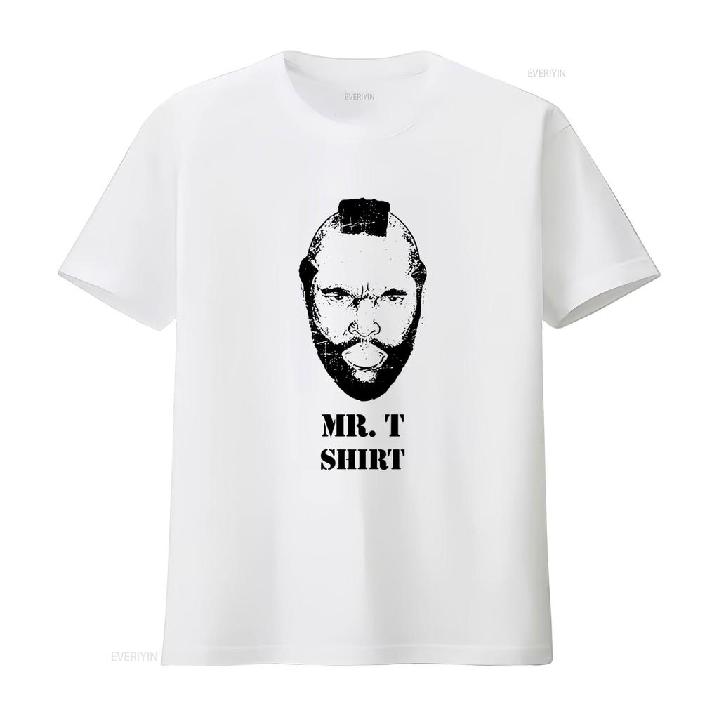 Mr T Print Shirt for Adults Stylish and Unique Design vintage Washed designer clothes graphic Unisex Comfortable Casual