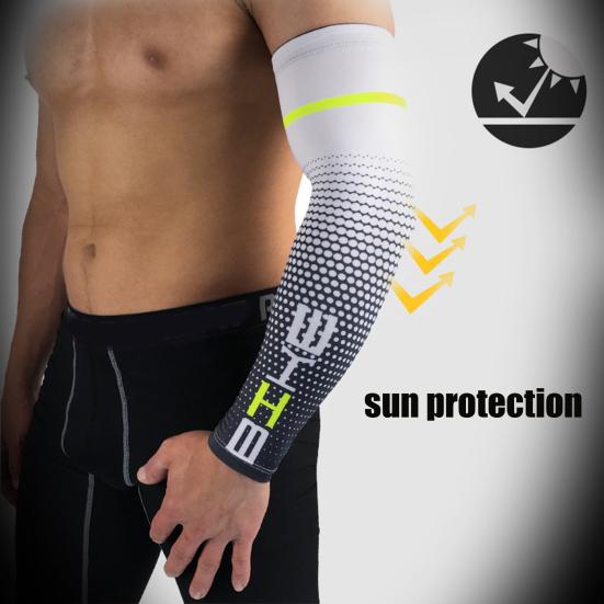 UV Sun Protection Arm Sleeve Cycling Arm Sleeve Tattoo Coverage Breathable Cooling Sleeves for Men