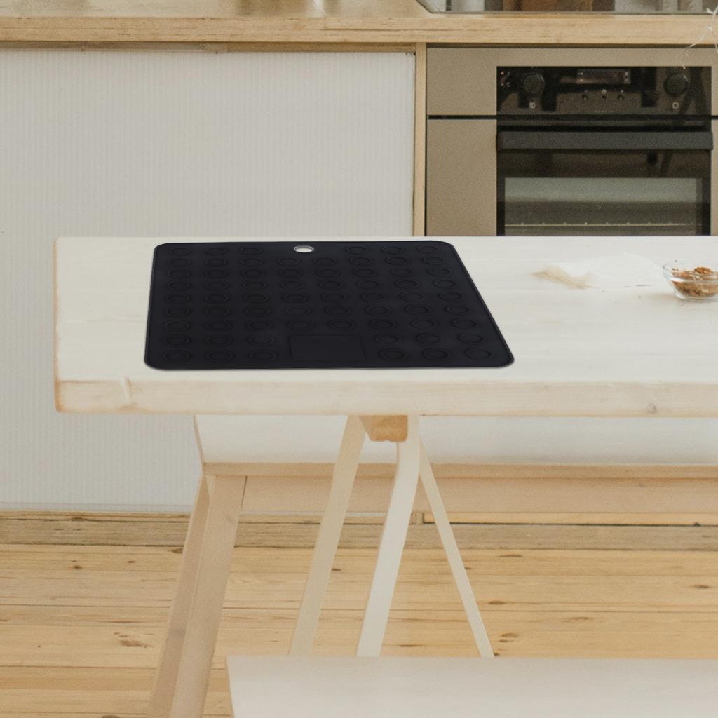 2pcs Silicone Drying Mat Kitchen Counter Cushion Heat Resistant Dish Draining Mat For Cups Bowls Bar Countertop Waterproof Mats