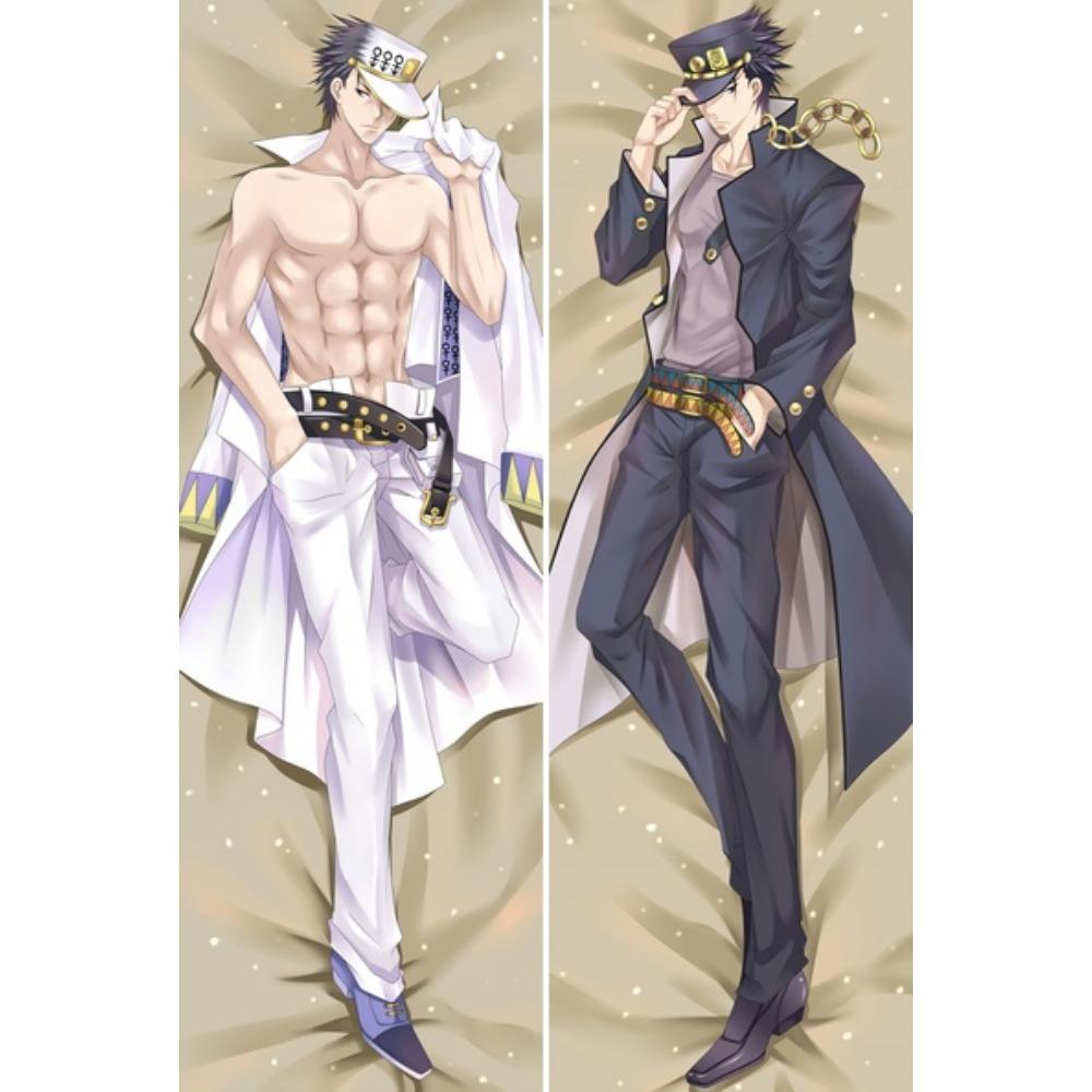 

60x180 см аниме JoJos Bizarre Adventure реквизит для косплея Kujo Jotaro Dakimakura наволочка обнимающее тело домашнее постельное белье наволочка 50x150cm Peach Skin