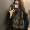 Retro Plaid Tassel Scarf for Women Winter New High End Imitation Cashmere Scarf To Keep Warm and Thickened To Prevent Cold Tide